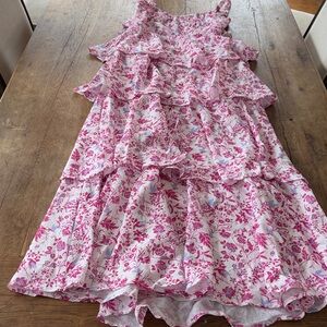 provence bloom tiered midi dress blush Provence Bloom Tiered Midi Dress Floral Blue